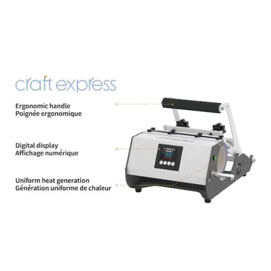 Craft Express White Elite Pro Tumbler Heat Press {5}