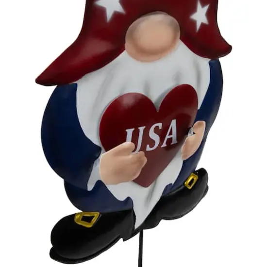 27.5" USA Patriotic Gnome Garden Stake Set {5}