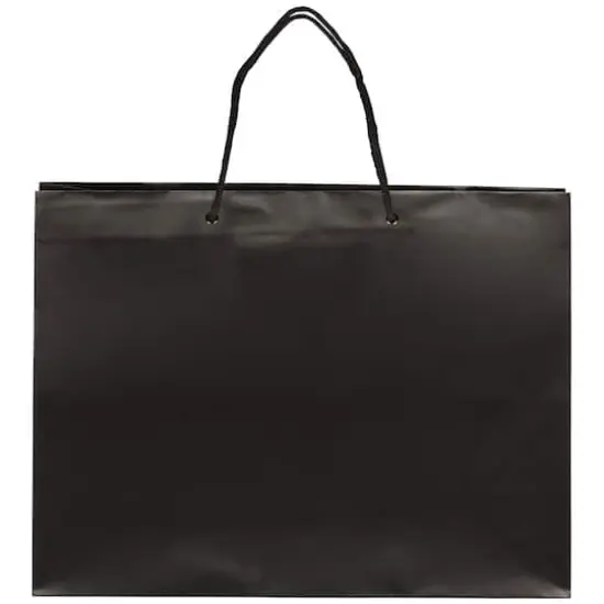 JAM Paper X-Large Black Matte Gift Bags, 100ct. {3}