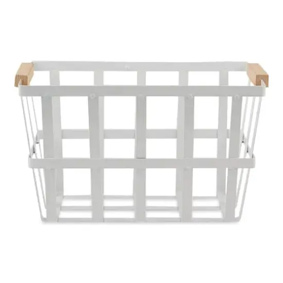 DII&reg; White Metal Urban Modern Basket Set {3}