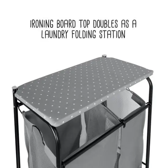 Honey Can Do Gray Uneven Clothes Sorter w/ Ironing Board {15}