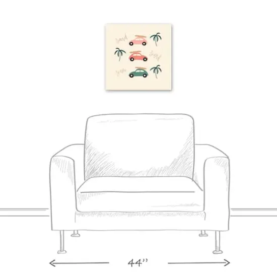 Sand Surf Sun Canvas Wall Art {4}