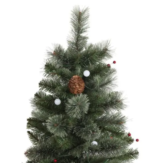 Glitzhome&reg; 4.5ft Christmas Santa Boots Porch Tree, Multi-color LED Lights {6}