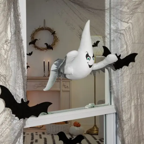 12" Ghoulish Ghost 3D Halloween Window Decoration {3}