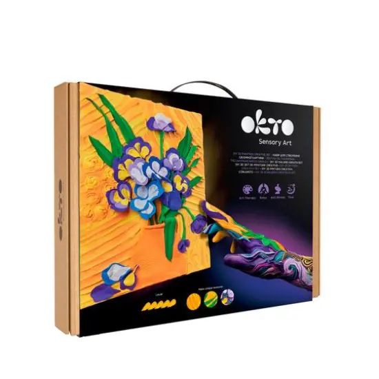 OKTO Sensory Art 3D Vincent Van Gogh Irises Clay Painting Kit {1}
