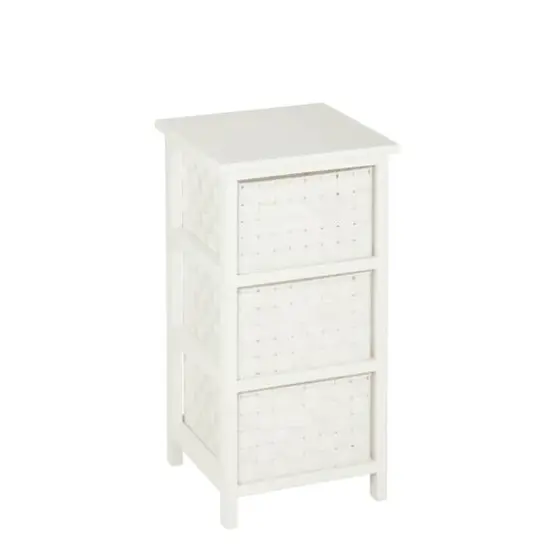 Honey Can Do 25" Small White Storage Cabinet {1}