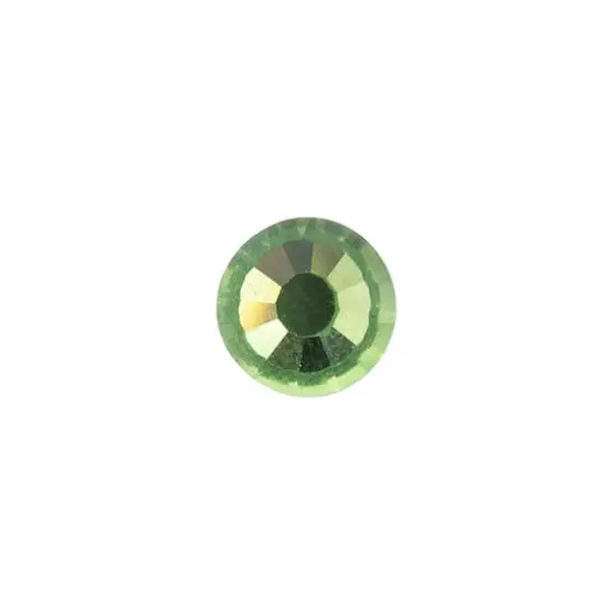 John Bead Crystal Lane SS16 Glass Round Flatback Rhinestones, 288ct. Peridot {3}