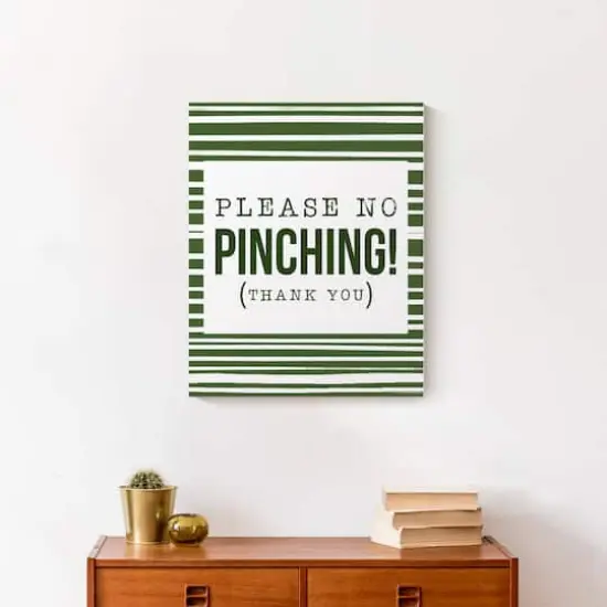 Please No Pinching 16" x 20" Canvas Wall Art {5}
