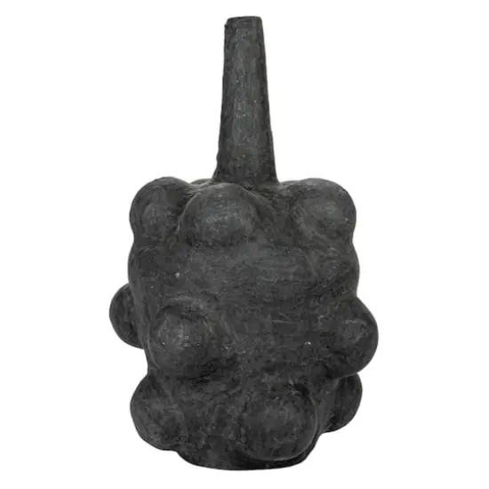 Hello Honey&reg; 21" Black Handmade Paper mache Bubble Vase with Distressed Finish {8}