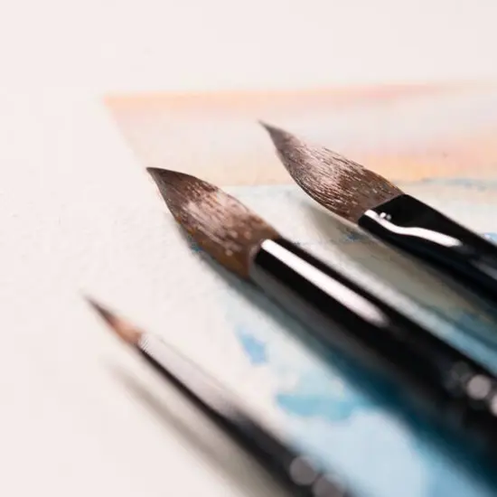 Raphael Stradivarius Synthetic Kolinsky Watercolor Dagger Brush, Size 12 {4}