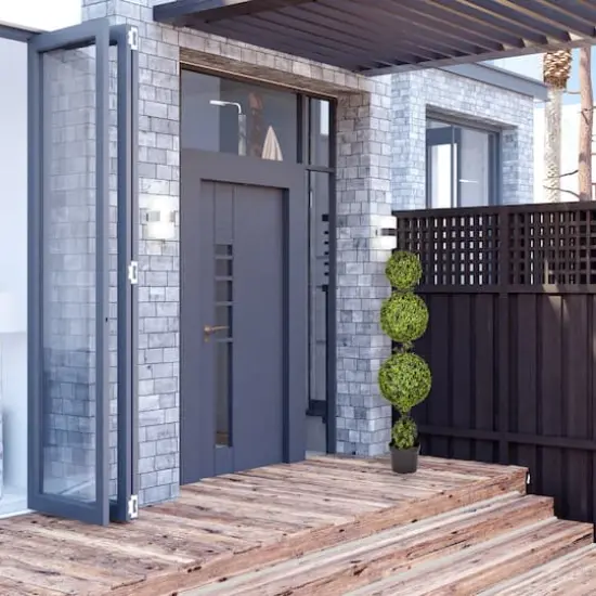 5ft. Artificial Triple Ball Green Boxwood Topiary {7}