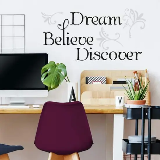RoomMates Dream Believe Discover Peel & Stick Wall Decals {4}