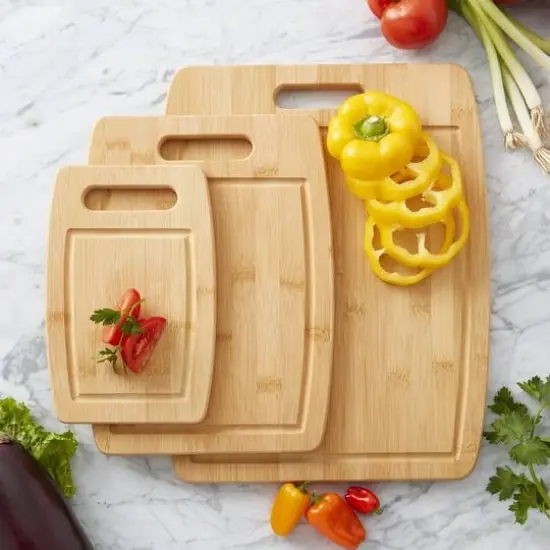Sabatier Bamboo Cutting Board Set {4}