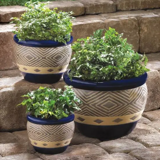 Cobalt Planter Set {3}