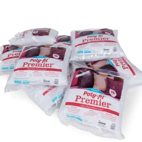 Poly-Fil&reg; Premier&trade; 8ct. Pillow Insert, 16'' x 16'' {4}