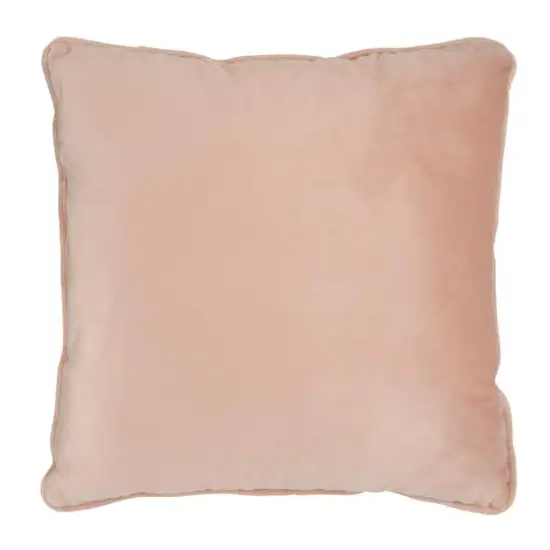 18" Velvet Pillow with Piping by Ashland&reg; Pink {1}