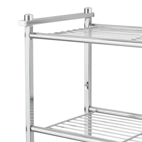 Organize It All 2-Tier Wall Mounted Shelf & Towel Rack  {6}