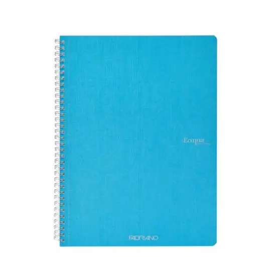 Fabriano&reg; EcoQua Original A4 Spiral-Bound Graph Notebook Turquoise {1}