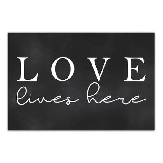 Love Lives Here Canvas Art {1}