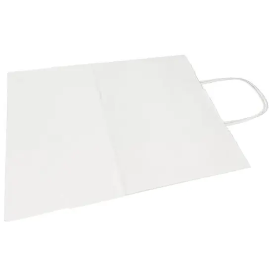 JAM Paper Medium White Kraft Solid Gift Bags, 100ct. {5}