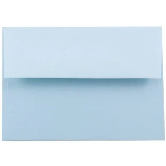 JAM Paper 3.62" x 5.12" Blank Greeting Cards Set with Envelopes, 25ct. Pastel Baby Blue {4}