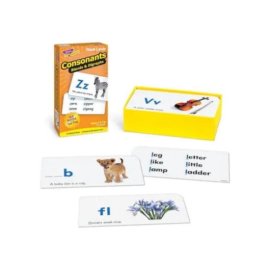 Trend Enterprises&reg; Vowels and Consonants Skill Drill Flash Cards Assortment {4}