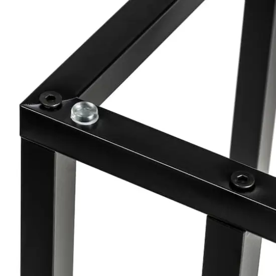 Honey Can Do 24" Black C End Table {10}