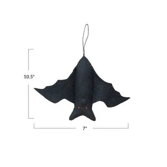 Hello Honey&reg; Black Wool Felt Bat Ornament {4}