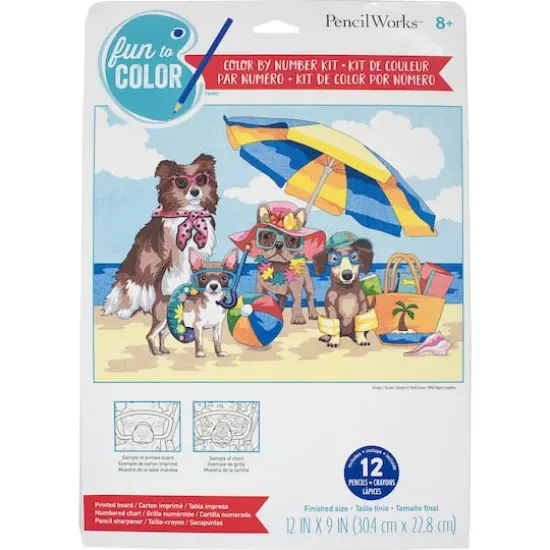 PencilWorks&trade; Summer Paws Color by Number Kit {1}