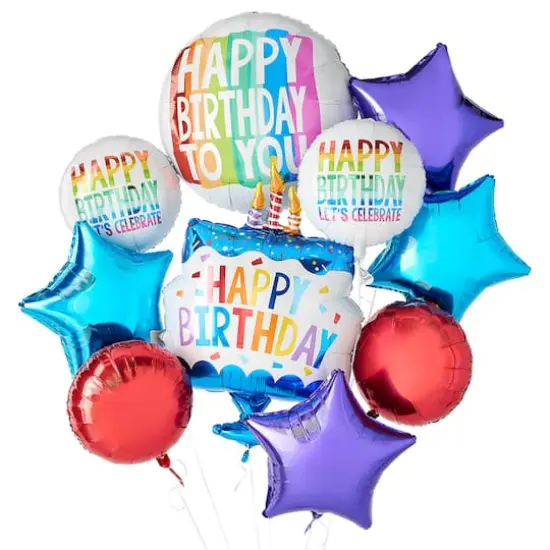 Rainbow Wishes Foil Balloon Bundle {1}