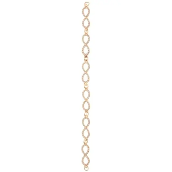 Gold Rhinestone & Metal Infinity Beads, 32mm by Bead Landing™ {4}