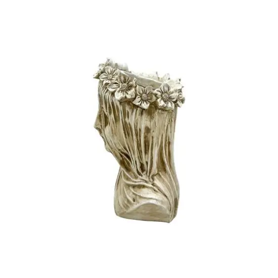 10" White Veiled Bust Vase by Ashland&reg; {3}