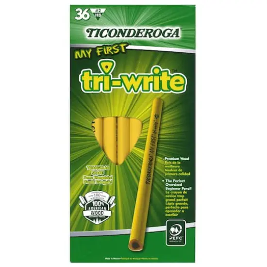 Ticonderosa&reg; My First&reg; Tri-Write&trade; Pencils without Eraser, 36ct. {1}