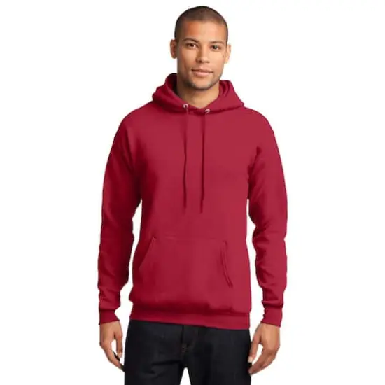 Port & Company&reg; Darks Core Fleece Pullover Hooded Sweatshirt Red {4}