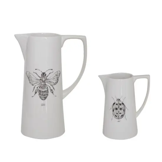 Hello Honey&reg; 10" Vintage Bumblebee Ceramic Pitcher {5}