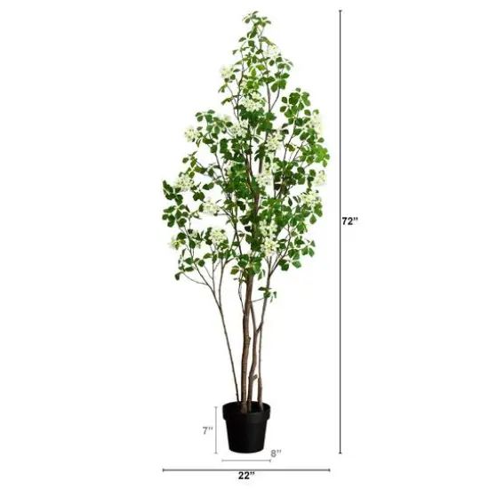 6ft. Potted Dogwood Tree with Real Touch Leaves {6}