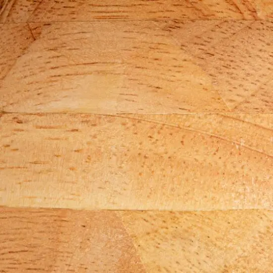 Hello Honey&reg; 13.75" Acacia-Base White Stoneware Elegance Pedestal {10}