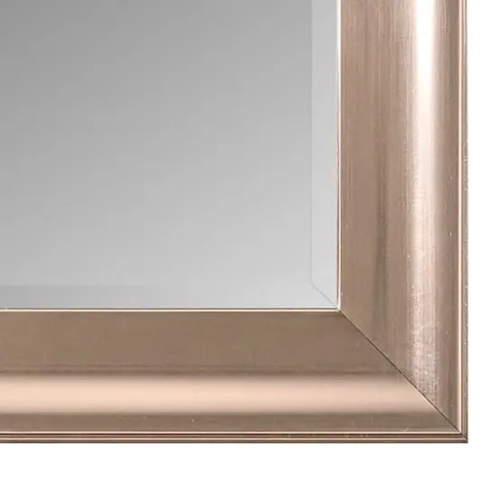 Head West Traditional Brushed Nickel Framed Wall Vanity Mirror - 24" x 30" {6}