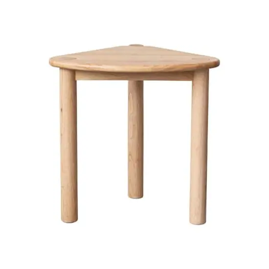 Hello Honey&reg; Natural Rubberwood Side Table {6}