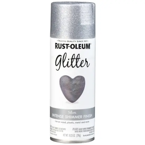 Rust-Oleum&reg; Glitter Spray Paint Silver {6}