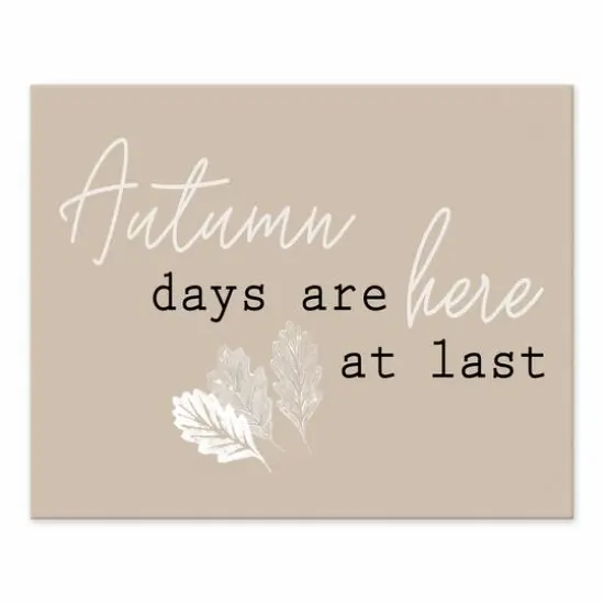 Autumn Days At Last Tabletop Canvas {1}