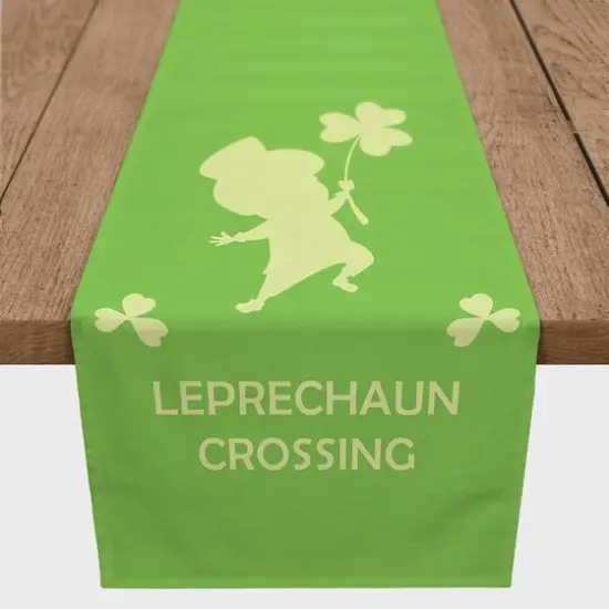 Leprechaun Crossing Cotton Twill Runner {2}