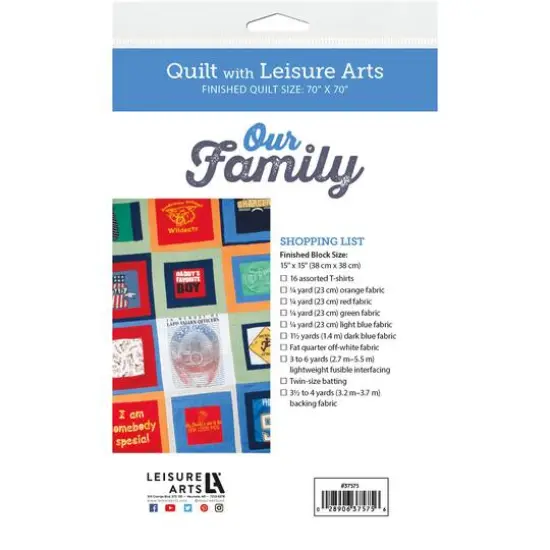 Leisure Arts&reg; Our Family Quilt Pattern {4}