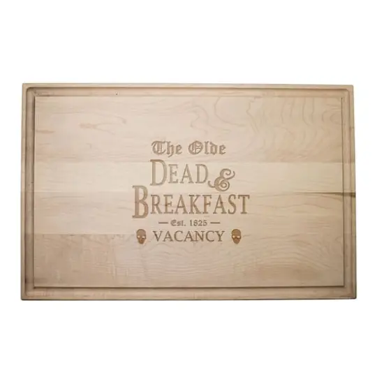 17" The Olde Dead & Breakfast Maple Cutting Board {1}