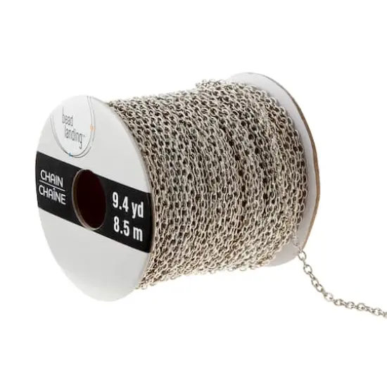9.4 yd. Rhodium Chain Spool By Bead Landing&trade; {1}