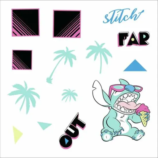 RoomMates Disney Stitch Far Out Peel & Stick Wall Decals {1}