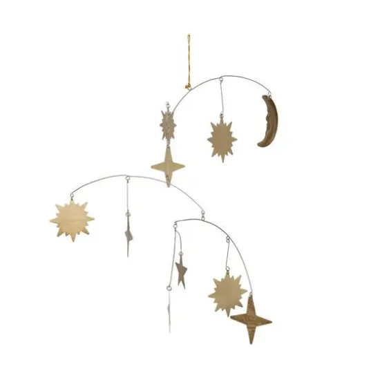 Hello Honey&reg; Gold Metal Celestial Mobile Decoration {6}