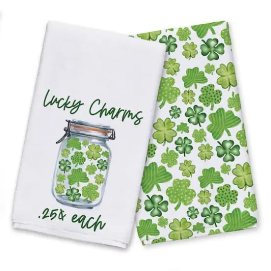Lucky Charms Jar Tea Towel Set {1}