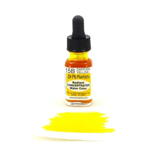 Dr. Ph. Martin's&reg; Radiant Concentrated Watercolor, 0.5oz. 15B Daffodil Yellow {4}