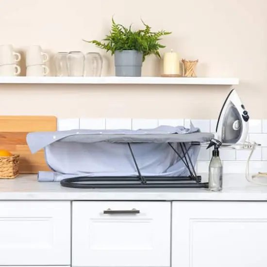 Household Essentials Gray & Black Tabletop Ironing Board {4}